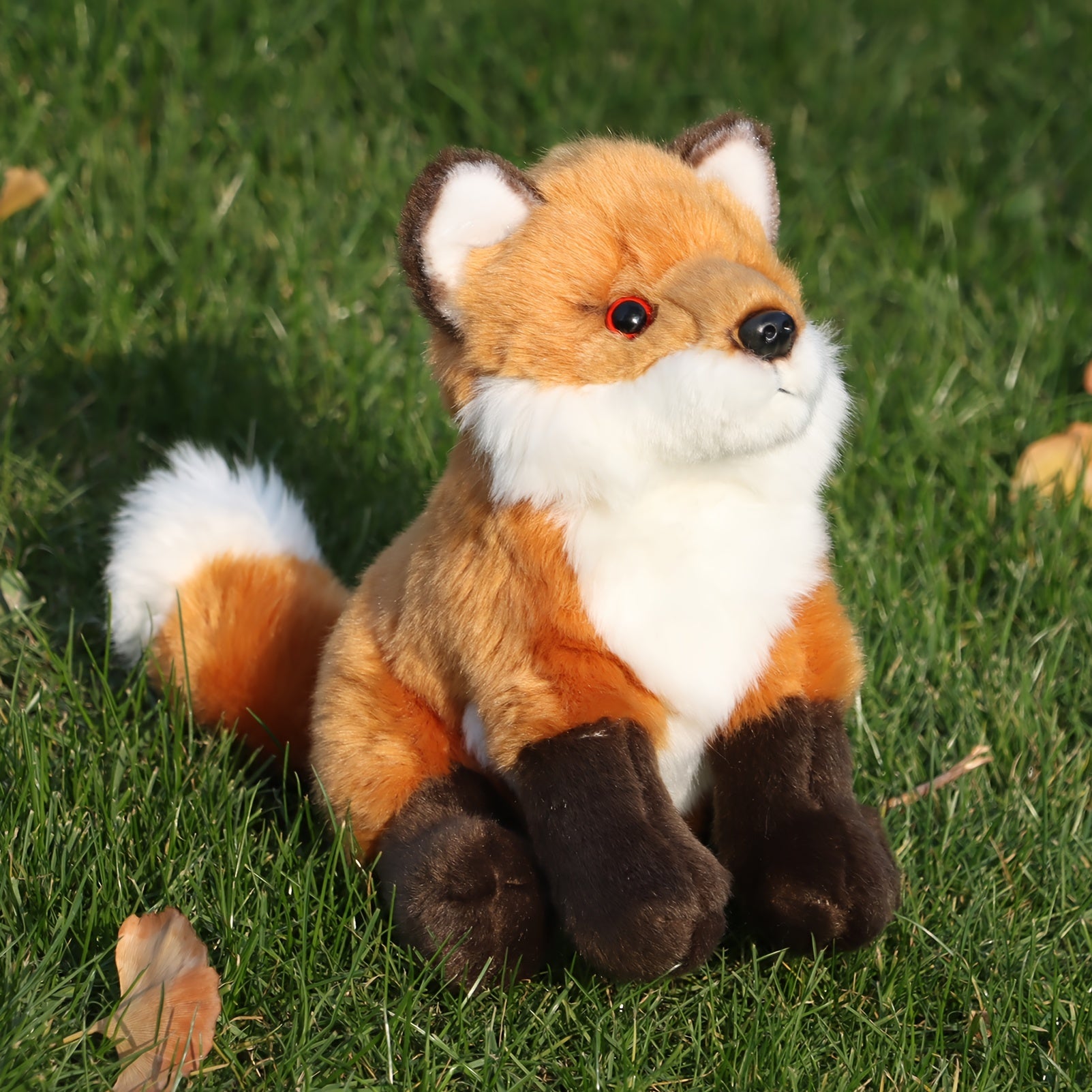 Emulational Fox Plush Toy for Kids - Birthday Gift Not Animal Fur