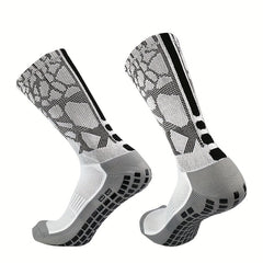 Fashion Casual Mid Calf Socks Outdoor Breathable Non Slip Silicone Socks