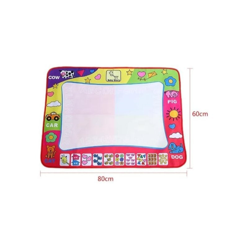 Water Magic Doodle Mat Drawing Painting Mat 60 with 2 Magic Pen Multicoloured