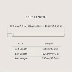 Men's Leather Belt Automatic Buckle Business Belt