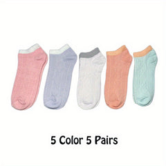 Argyle Textured Low Cut Socks Women's Stockings
