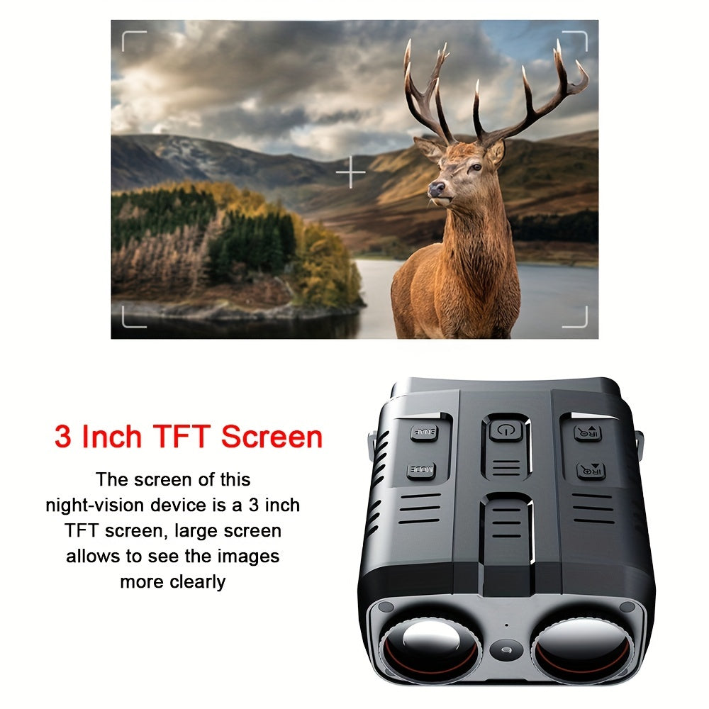 1080p HD Night Vision Binoculars for Camping and Surveillance