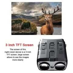 1080p HD Night Vision Binoculars for Camping and Surveillance