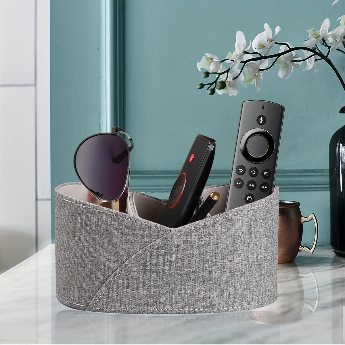 Remote Control Holder Organizer Waterproof Desktop Remote Storage Box