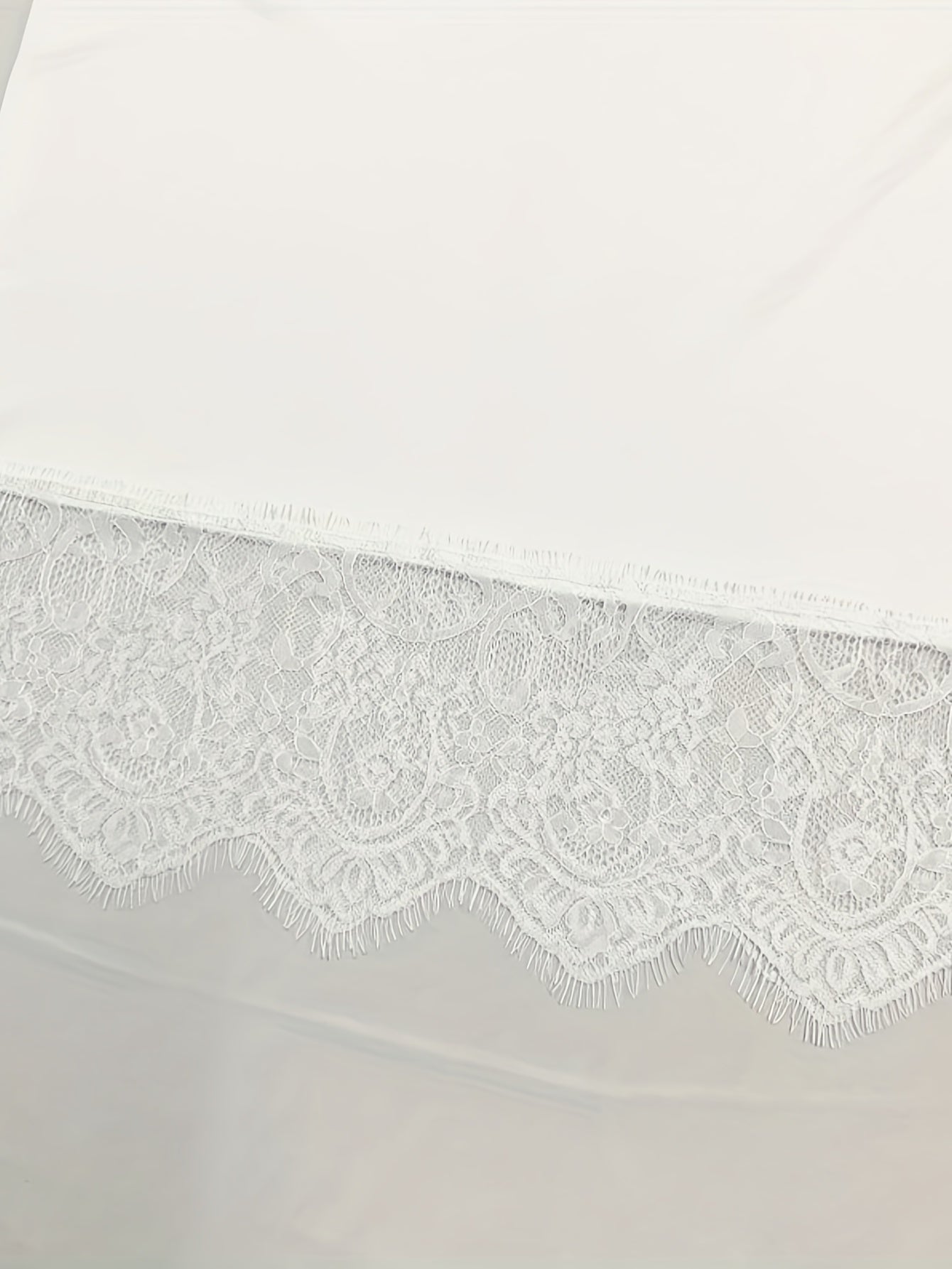 Women's Lace Trim Solid Skirt Sexy Stretch Half Slips Petticoat