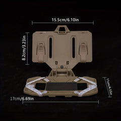 Molle Phone Holder Folded Chest Phone Mount Hands Plate Airsoft