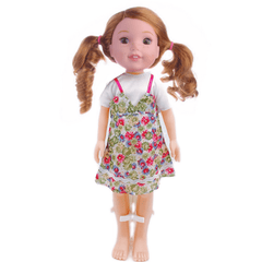 Mini Doll Clothes For 14'' Silicone Crawling Doll - Fashionable Princess Dress