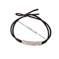 4pcs Rhinestone Hair Tie Ponytail Holder Hair Band Headwear