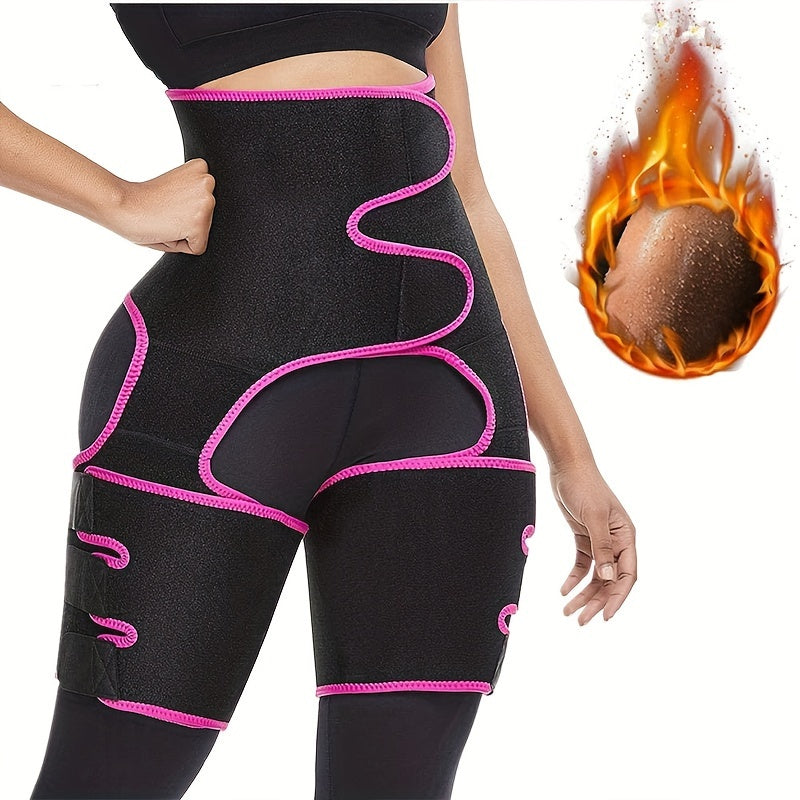 Sweat Waist Support Belt & Thigh Trimmer Body Shaper