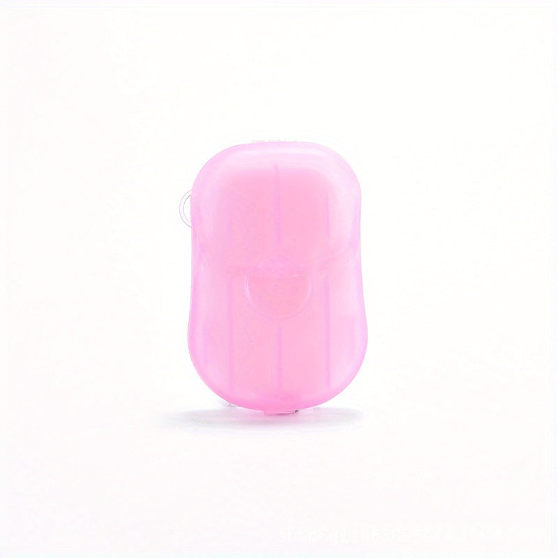 20pcs Portable Hand Washing Soap Paper for Outdoor Travel and Camping