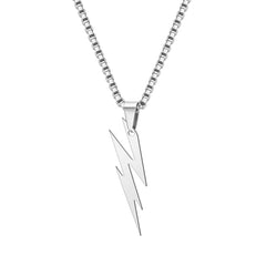 Personality Lightning Necklace Geometric Necklace for Men