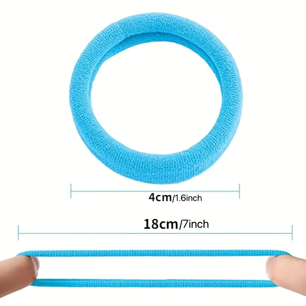 100pcs Non Slip Hair Ties Elastic Headwear Minimalist Hair Band