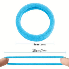 100pcs Non Slip Hair Ties Elastic Headwear Minimalist Hair Band