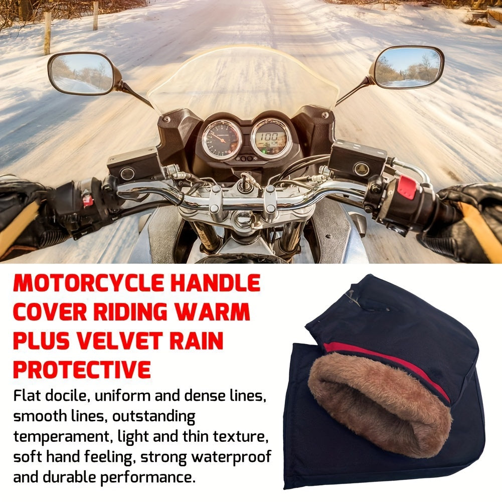 Motorcycle Handlebar Cold Weather Hand Warmer Gloves