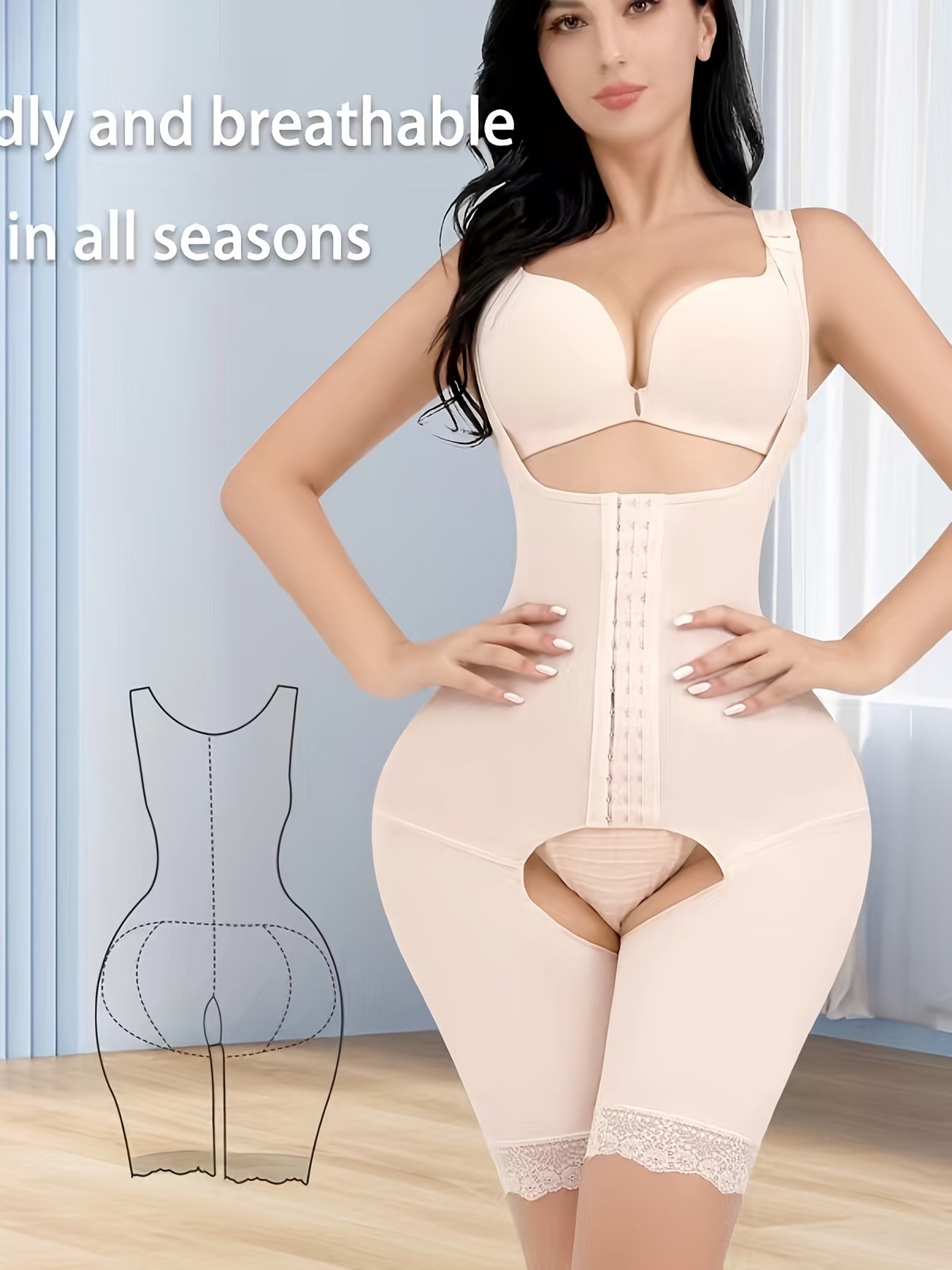 Contouring Shapewear Bodysuit Waist Trainer & Body Shaper