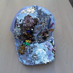 Sequin Baseball Cap Hip Hop Adjustable Trucker Hat