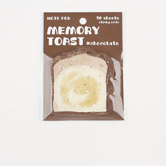 30 Sheets Sticky Memo Bread Series Toast Bread Message Paper
