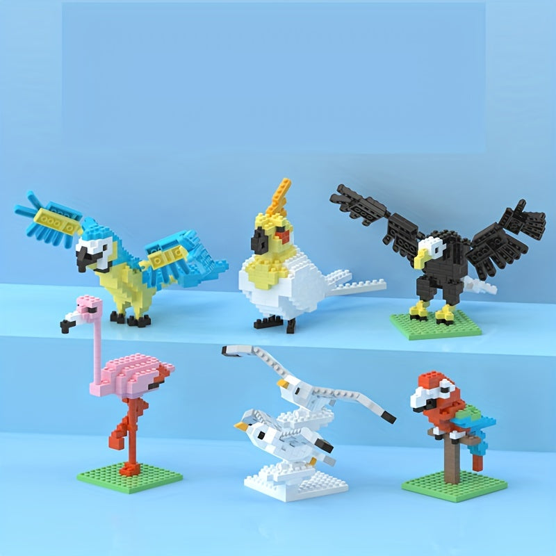 DIY MINI Building Blocks Bird Series Educational Assembly Toys
