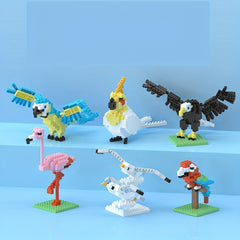 DIY MINI Building Blocks Bird Series Educational Assembly Toys