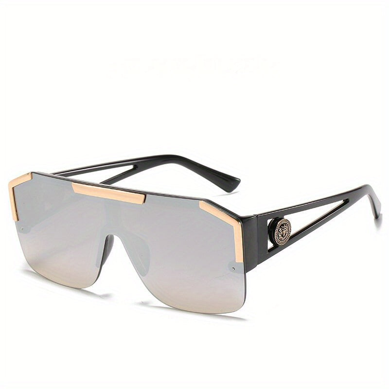 Flat Top Aviator Sunglasses Gradient Lens Glasses UV400