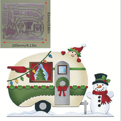 1pc Christmas Snowy House Metal Cutting Dies for Card Making Scrapbooking