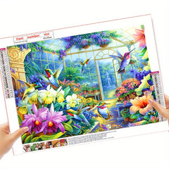 DIY Flower Diamond Painting Kit - 7.87x11.81 Inches