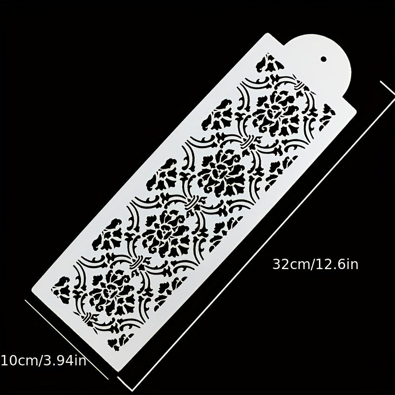 2pcs Cake Stencil Decorating Mold Templates Flower Baking Mesh Stencil