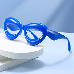 Cat Eye Glasses Light Blocking Oval Shape Glasses