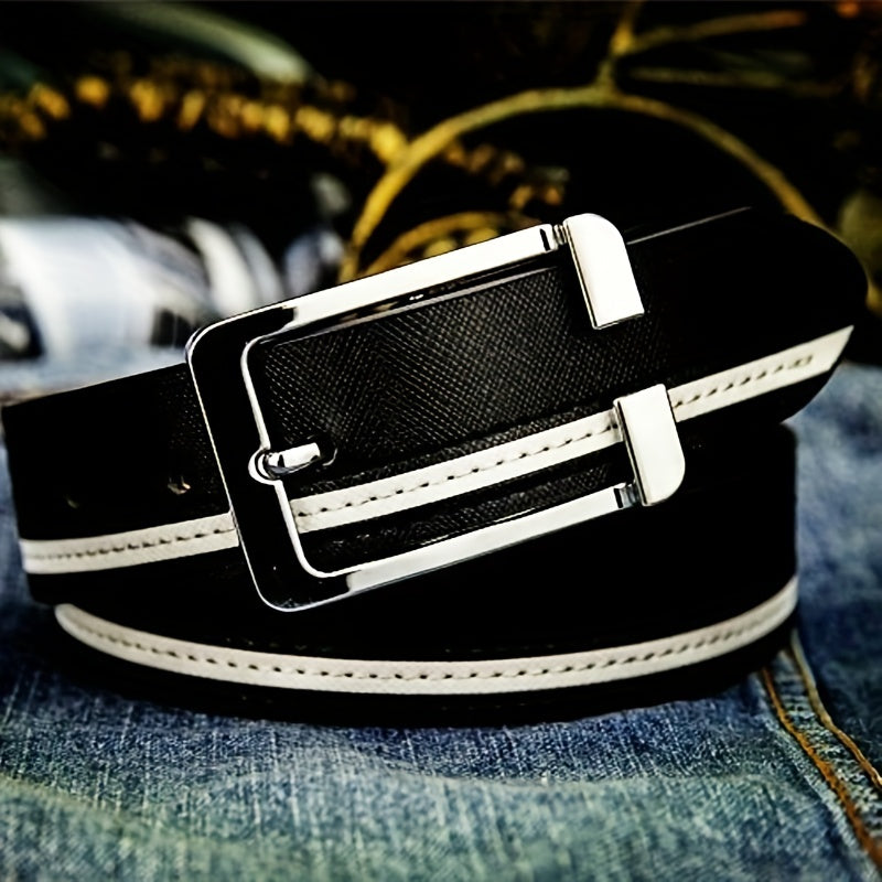 Men's Leather Buckle Belt for Casual Clothing