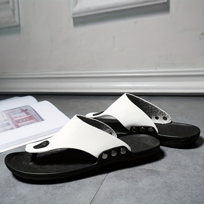 Men's Summer Rome Flip Flop Beach Sandals Comfortable T Strap Open Toe Slipper