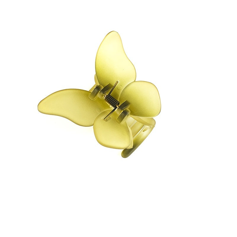 Butterfly Decor Hair Claw Gradient Banana Clip Hairgrip Hair Accessory