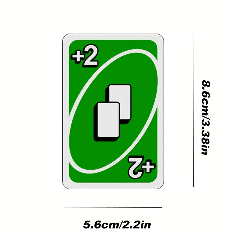 112pcs Game Playing Cards Reverse Use 0-9 Numbers and Functional Cards