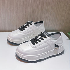 Women's Solid Skate Shoes Thick Bottom Sports Shoes Soft Outdoor Sneakers