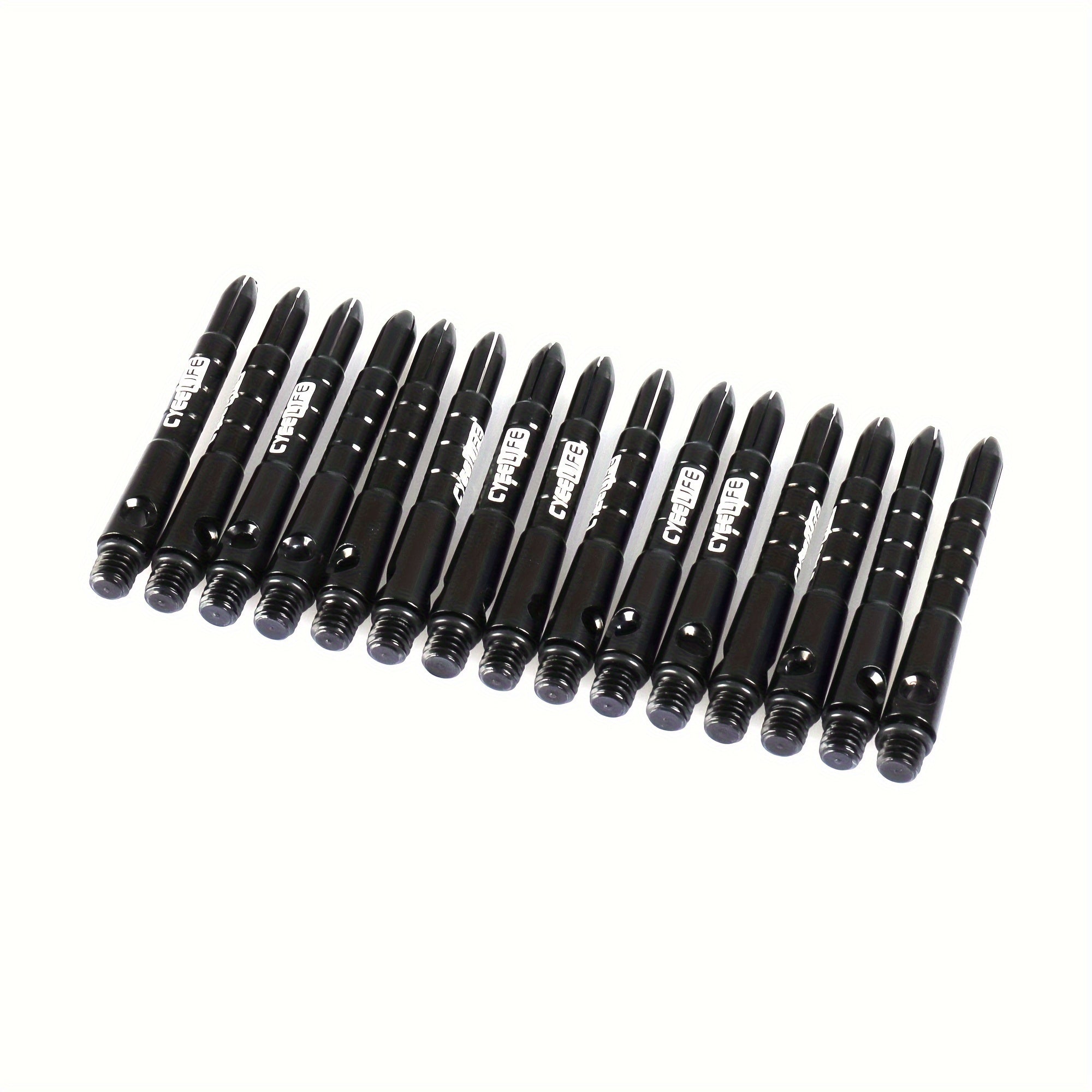 Cyee Life 15pcs 45mm Aluminum Darts Shaft with 20 Rubber Rings