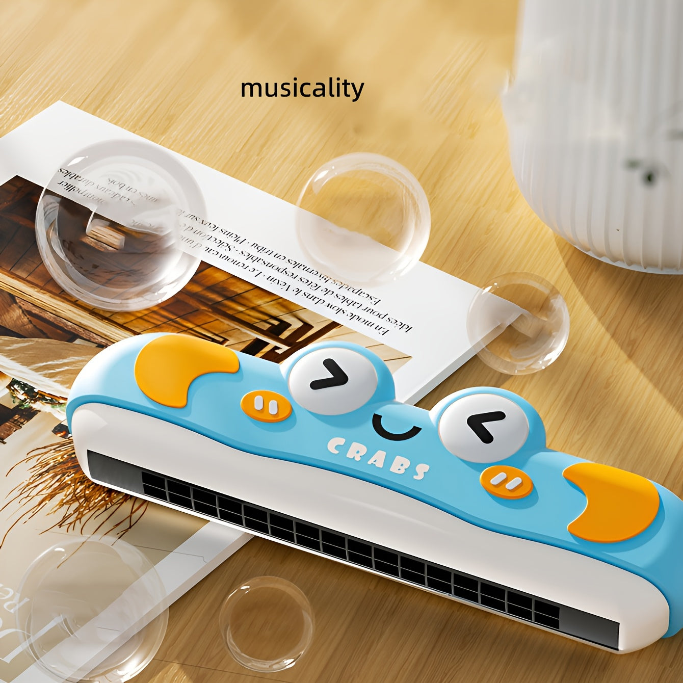Cartoon Harmonica Toy for Kids 32 Hole Beginner's Whistle Instrument
