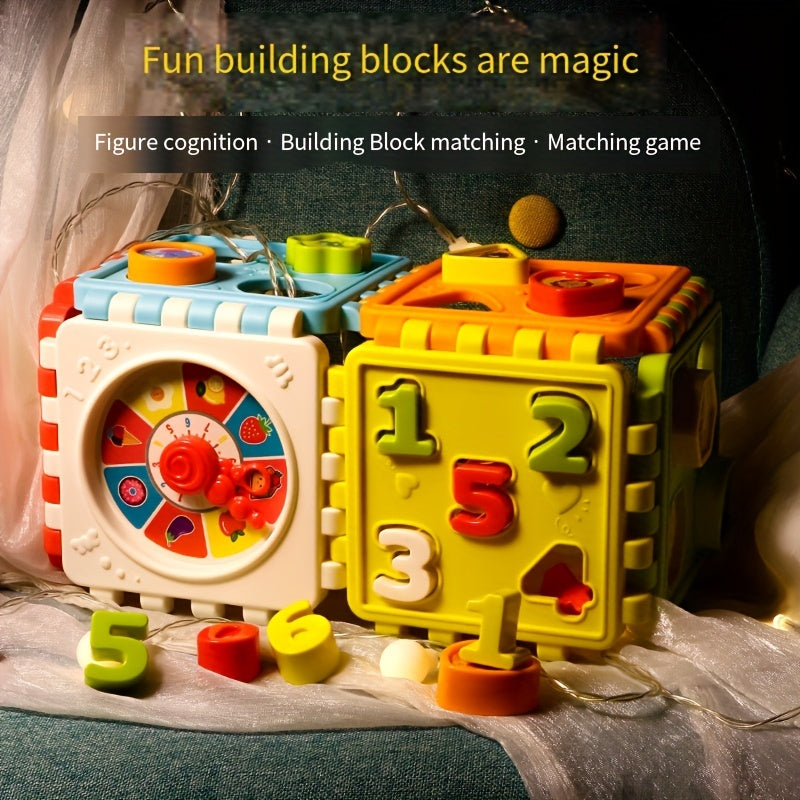 Educational Building Blocks 6 Sided Cube Number Graphic Cognition Baby Toys