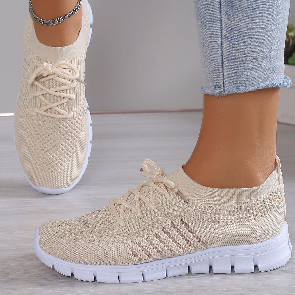 Breathable Shock Absorption Sneakers Lightweight Running Shoes