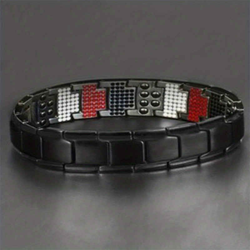 Magnetic Therapy Bracelet with Removable Links for Fathers