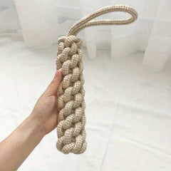 Durable Cat & Dog Teaser Toy Teeth Cleaning Star Wand Rope Knot