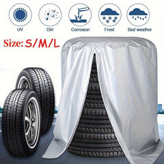 Car Spare Tire Cover Sun Rain Frost Snow Protection Zipper Tire Cover
