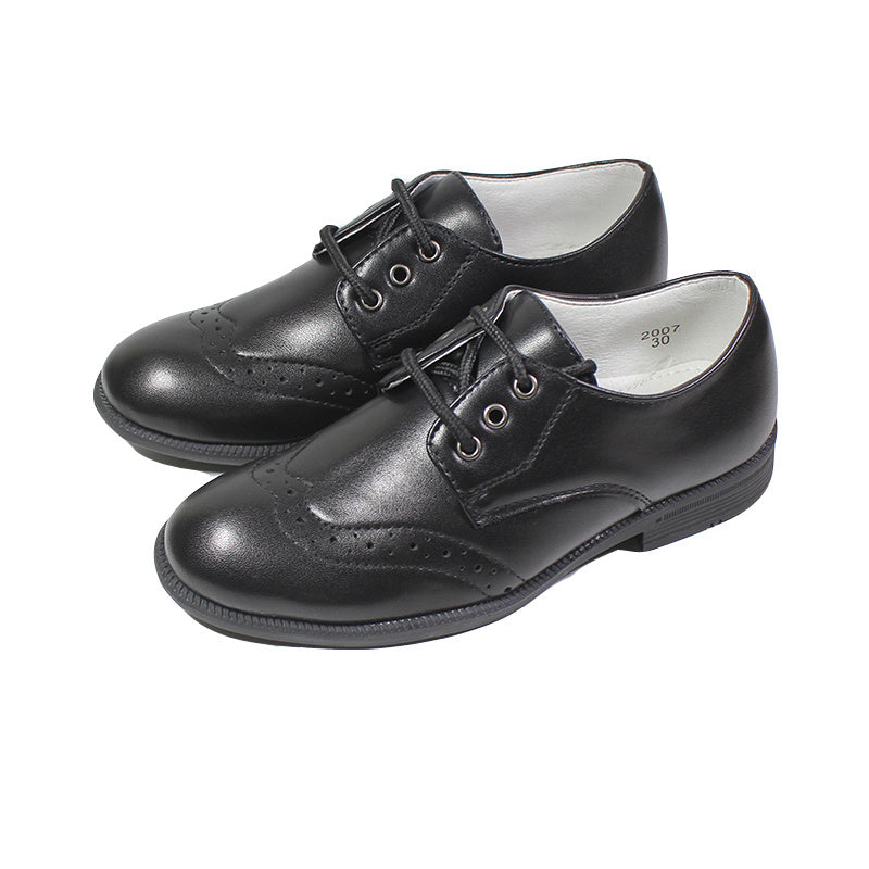 Boys Wing Tip Brogue Oxford Shoes Dress Shoes Durable Non Slip Formal Shoes