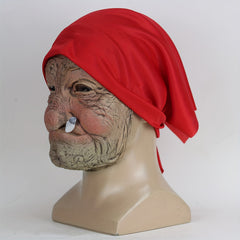 Red Hood Grandma Mask Halloween Party Props