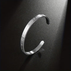 Adjustable Stainless Steel Muslim Bangle for Men