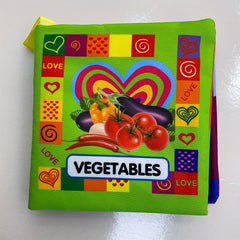 Interactive Vegetables Cloth Book for Babies