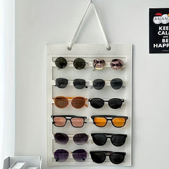 Felt Wall Hanging Glasses Organizer 12 Slots Foldable