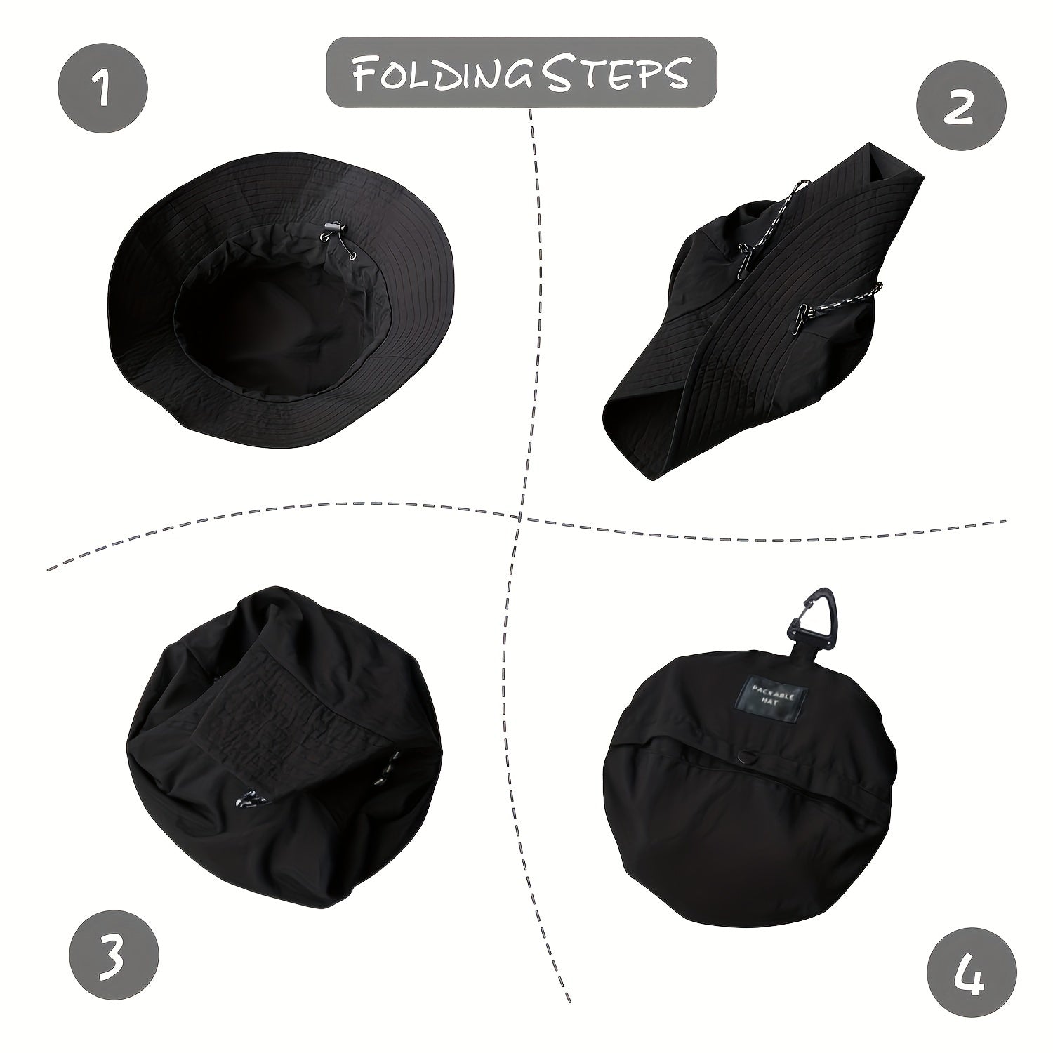 Breathable Waterproof Bucket Hat for Outdoor Sun Protection
