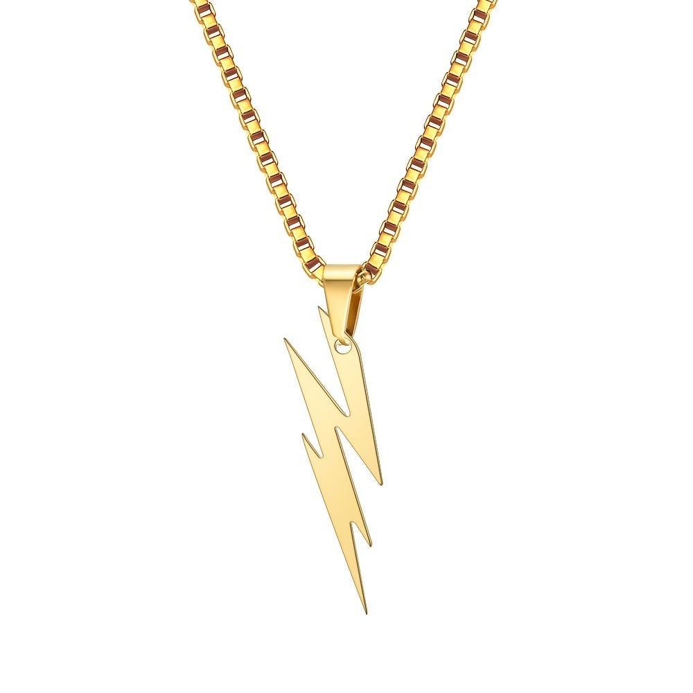 Personality Lightning Necklace Geometric Necklace for Men
