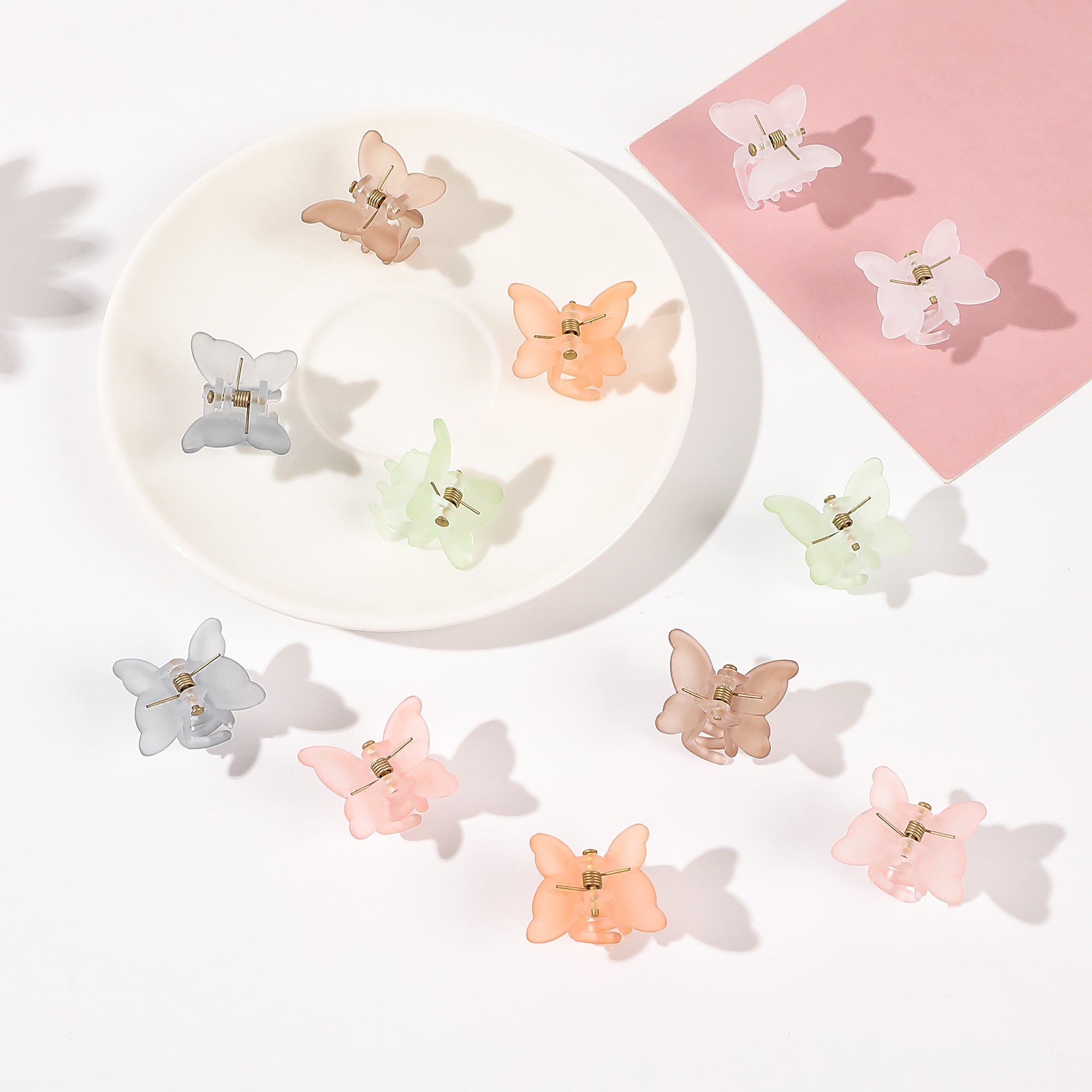 6pcs Small Butterfly Hair Claw Mini Insect Hair Claw Accessory for Women