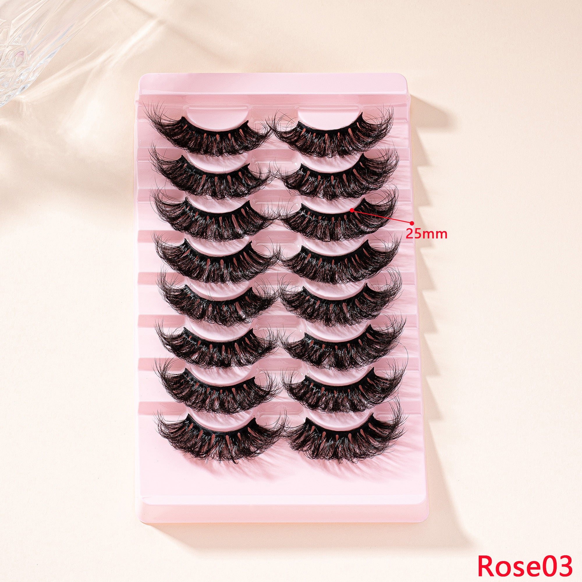 8 Pairs 9D Cat Eye Fluffy Soft Faux Mink Hair Long Thick Eyelashes