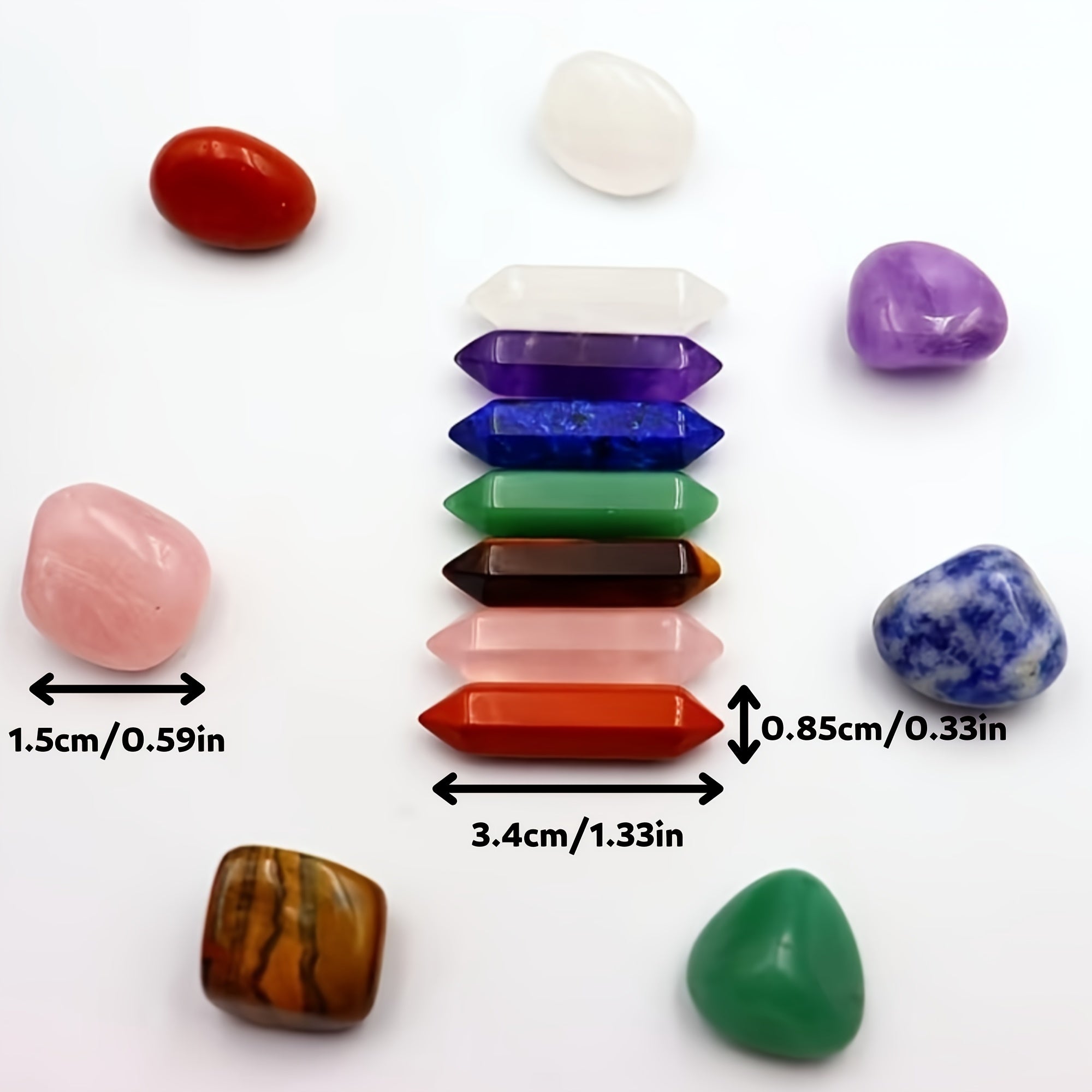 Healing Crystals Wands & Tower Chakra Stones Set